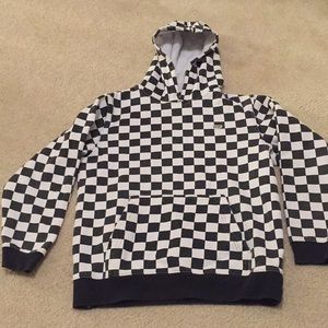 Boys VANS checkerboard hoodie size M